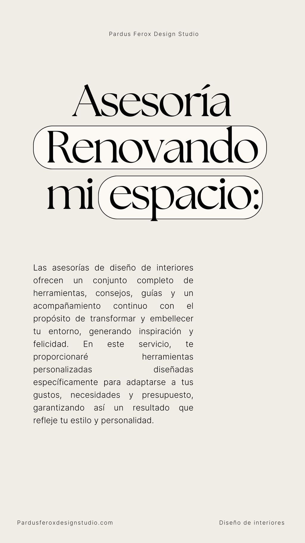 Renovando mi Espacio